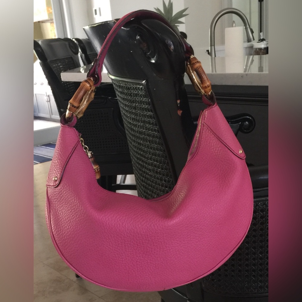Gucci Bamboo Ring Medium Hobo Bag